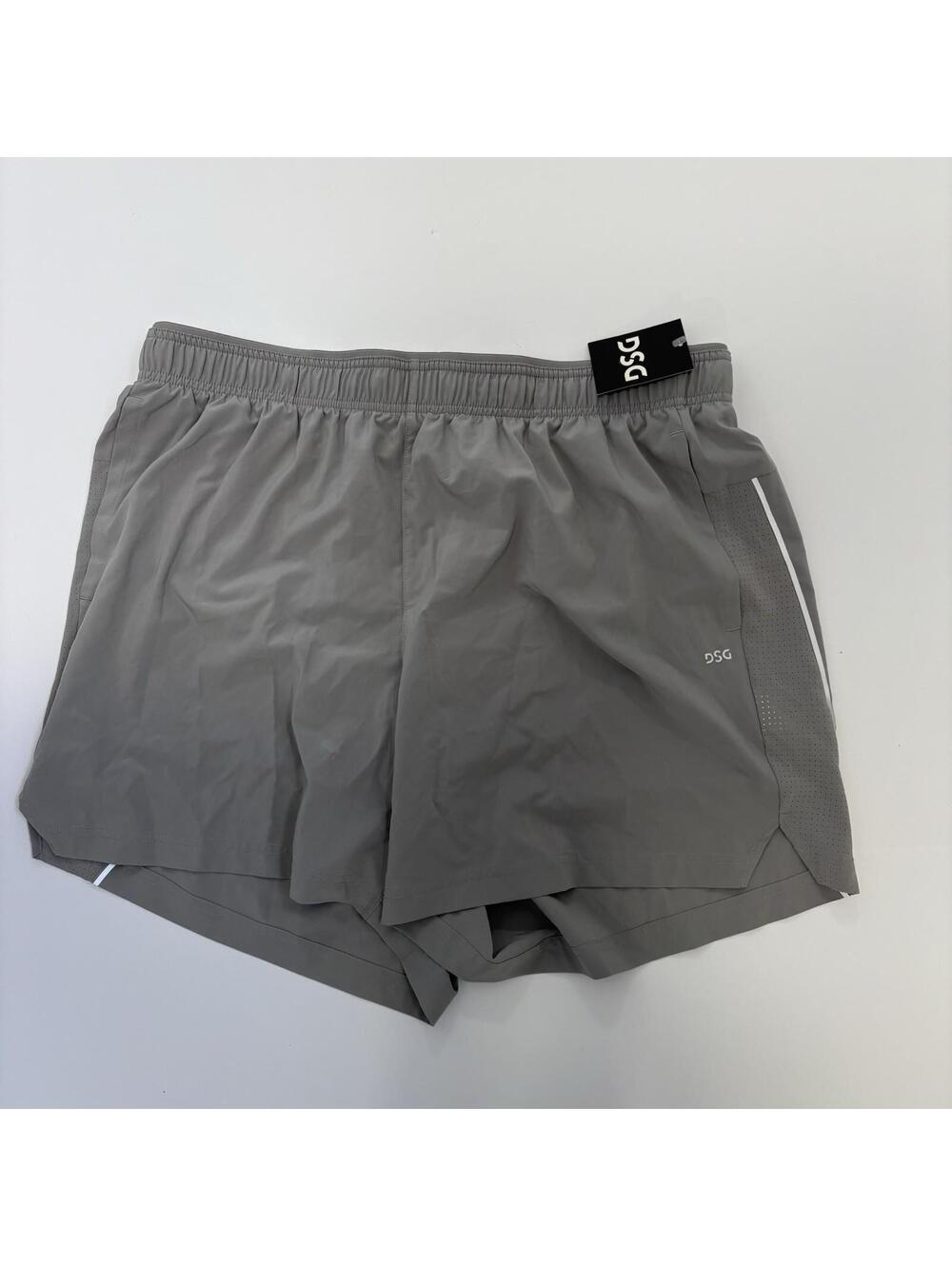 DSG Men’s XL Stride Run Shorts UPF 50 Lightweight Gray NWT
